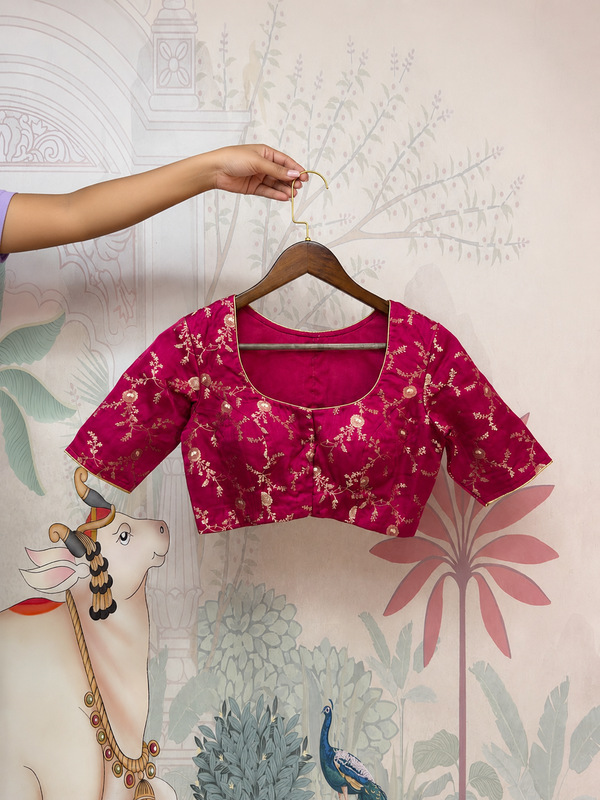 Rani Pink Festival Blouse
