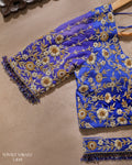 Royal Blue Gulmohar Bridal Blouse