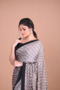 Modal Satin Hand Painted Pichwai Saree