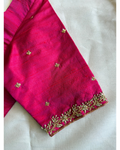 Pure Raw Silk Hand Embroidered Blouse