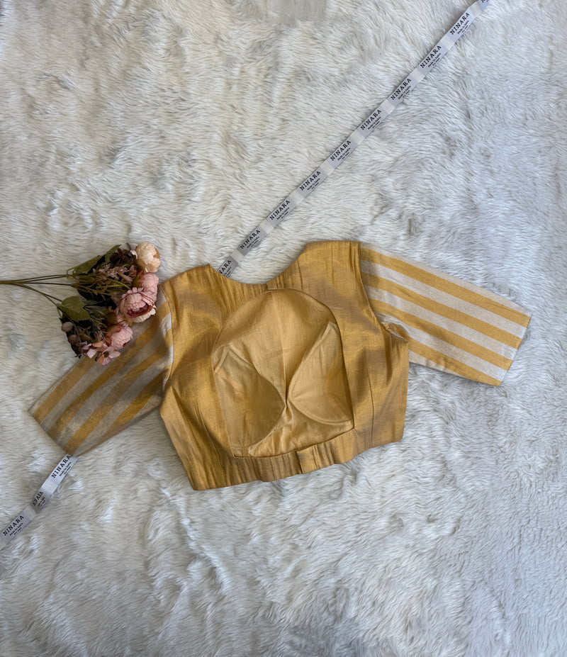 Gold & Silver Stripy Luxe Blouse
