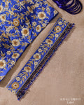 Royal Blue Gulmohar Bridal Blouse