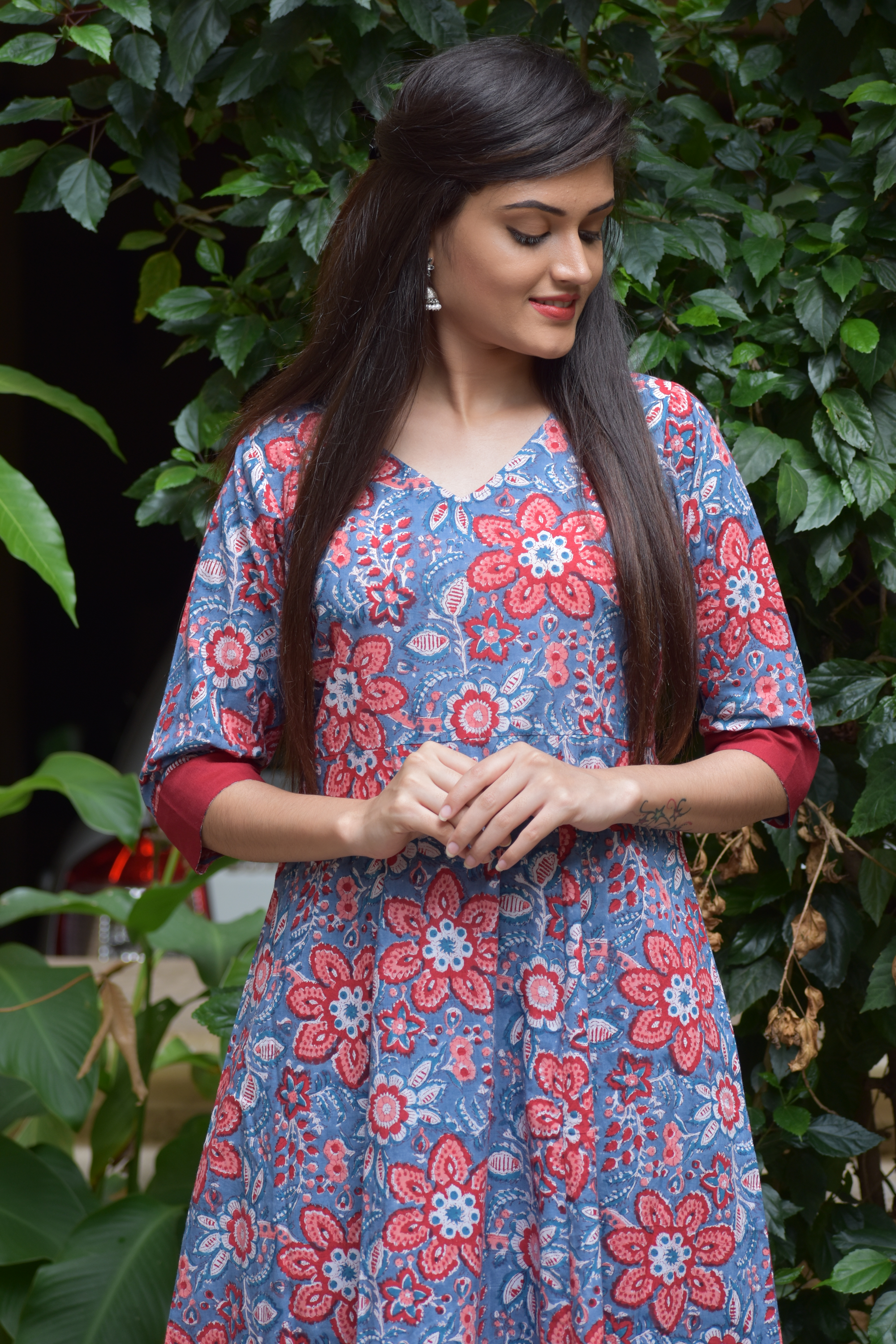 Indigo Blossom Dress