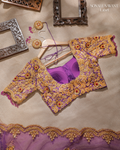 Shahi Noor Purple Wedding Blouse