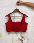 Pure Raw Silk Sleeveless Blouse
