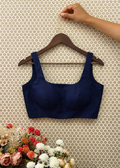 Pure Raw Silk Sleeveless Blouse