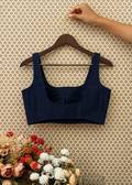 Pure Raw Silk Sleeveless Blouse