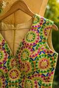 Rang Mahal Embroidered Sleeveless Saree Blouse