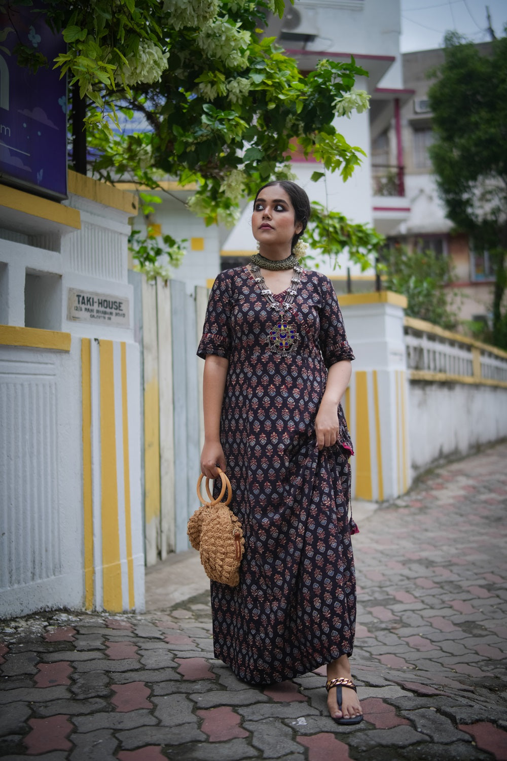 Allure Black Floor Length Dress