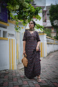Allure Black Floor Length Dress