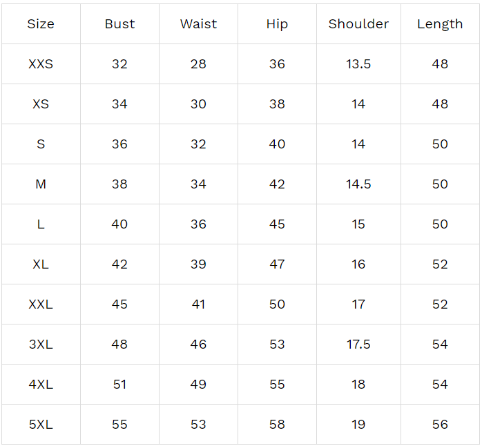 Size Guide